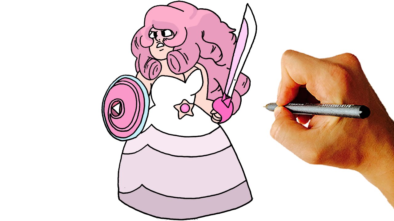 1280x720 How To Draw Rose (Steven Universe) Step By Step Art Lesson