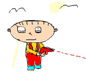 300x250 Stewie Griffin Fires His Laser Gun.