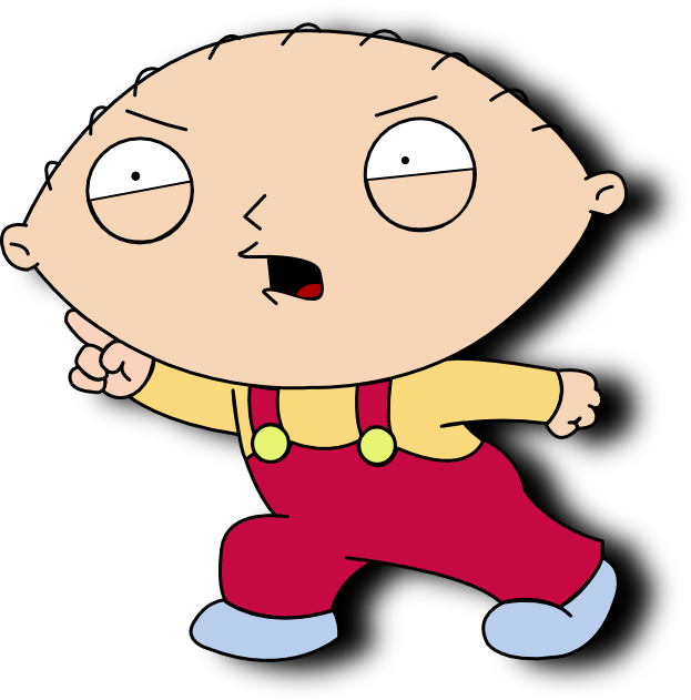 623x631 Zapbook Stewie Griffin Vector Drawing