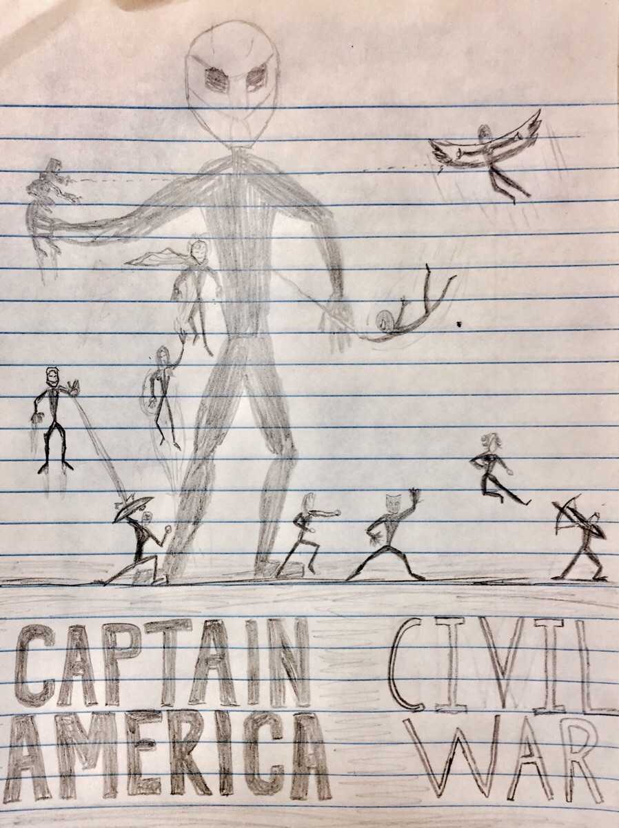 898x1200 One Of My Student's Drew This Awesome Stick Figure, Civil War