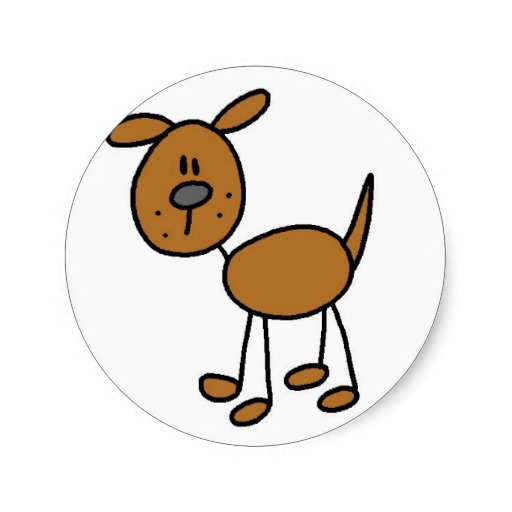 512x512 Dog Stick Figure Sticker Stick Figures, Dog And Doodles
