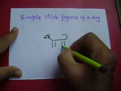 480x360 Drawing Stick Figure Of A Dog