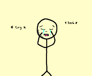 300x250 Crying Stick Figure