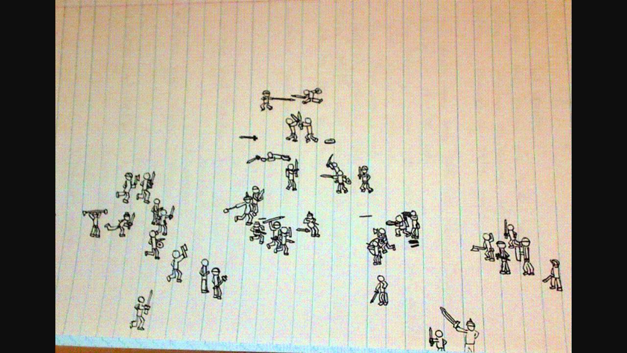 1280x720 Stickman Battle Drawing