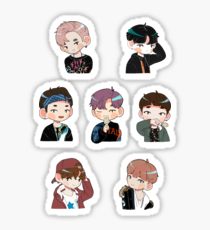 210x230 Bts Drawing Stickers Redbubble