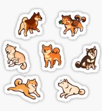 210x230 Shiba Drawing Stickers Redbubble