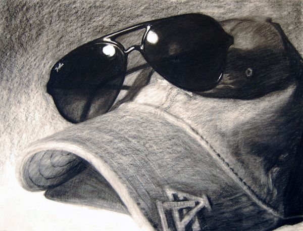 600x457 Charcoal Drawn Still Life