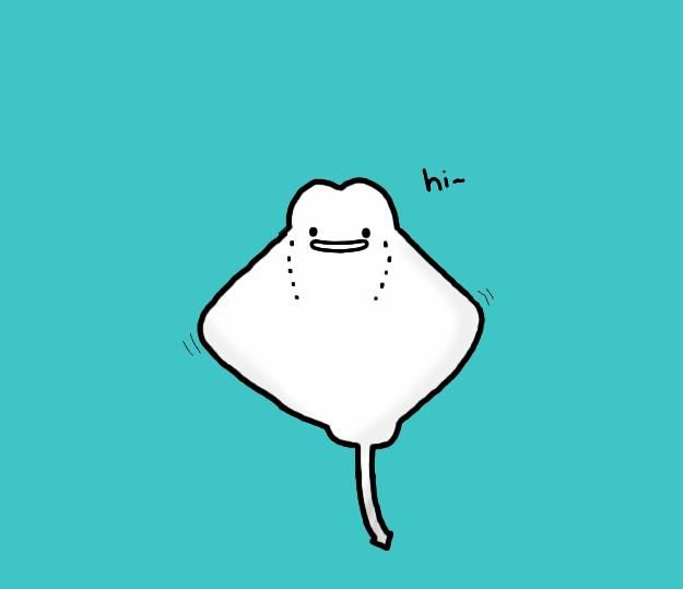 625x539 Cute Stingray Drawing