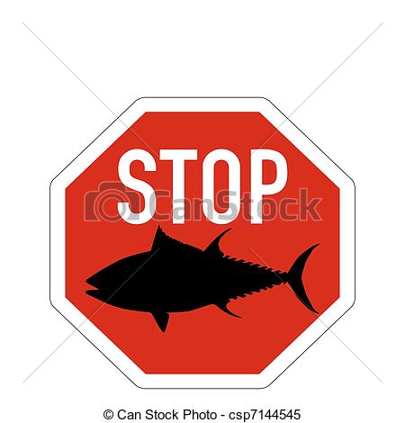 450x470 Stop Sign Tuna Clipart Vector