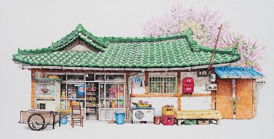 900x457 Convenience Store Drawings Of South Korea Offer Unique Look