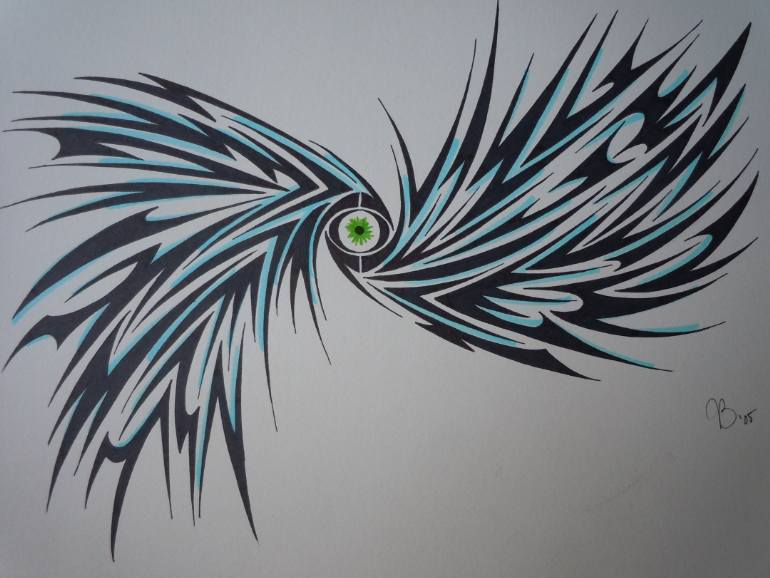 770x578 Saatchi Art Eye Of The Storm Drawing By Joshua Burks