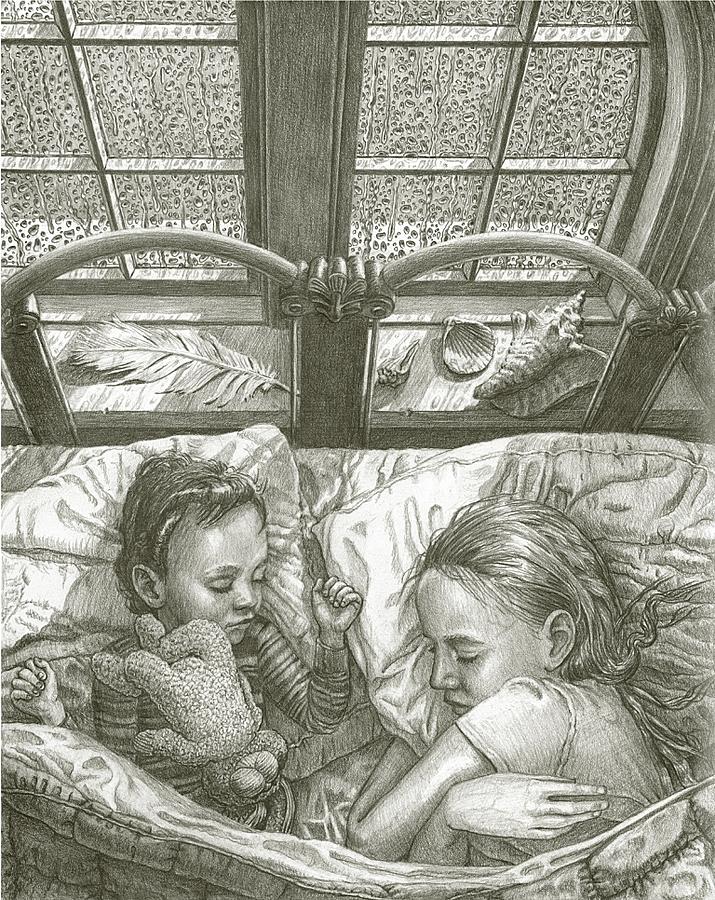 715x900 Sleeping Through The Storm Drawing By Fremont Thompson