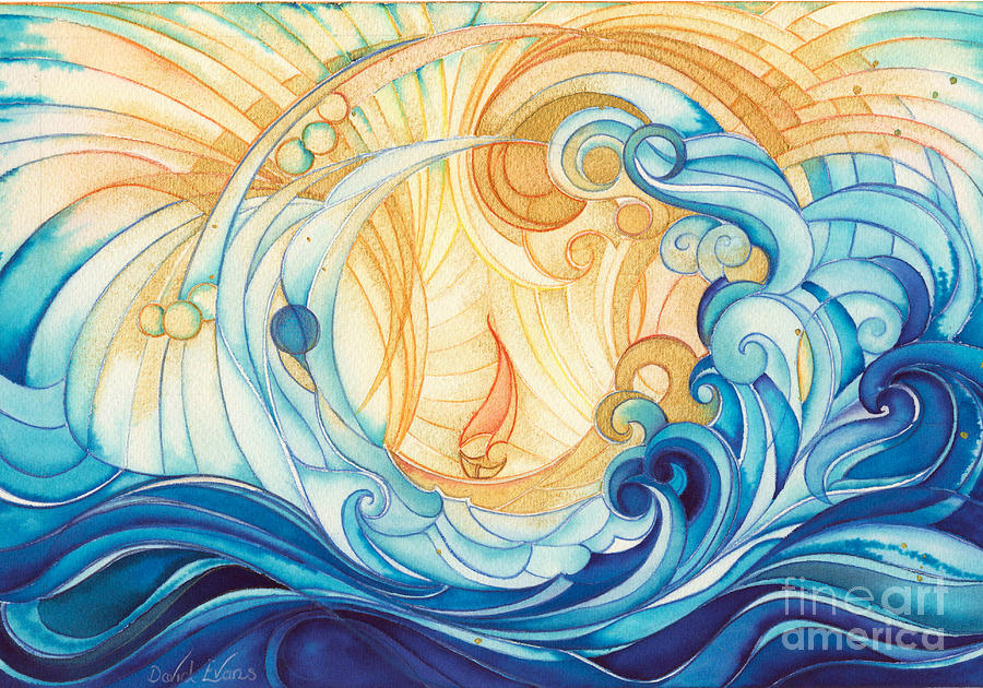 900x630 Through The Eye Of The Storm Drawing By David Evans