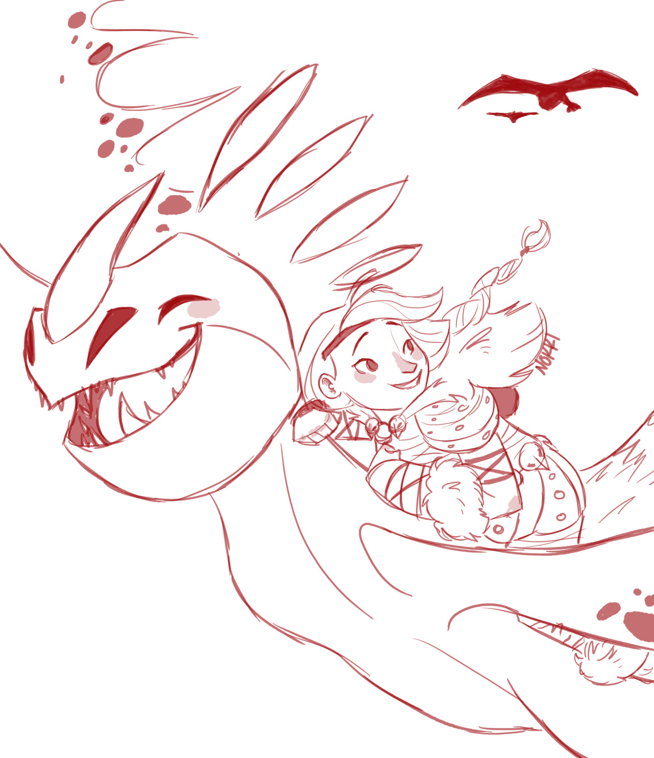 1280x1483 Astrid And Stormfly With Hiccup And Toothless ^.^ Dedeicate