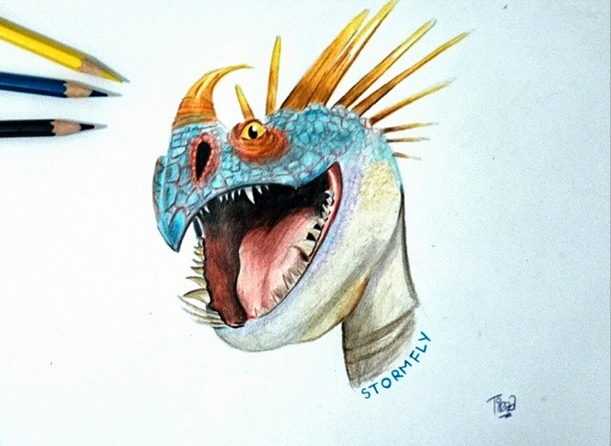 611x446 Stormfly From How To Train Your Dragon By Tirza1301