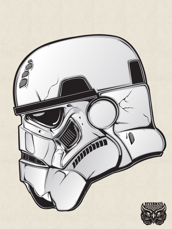 Stormtrooper Head Drawing at GetDrawings | Free download