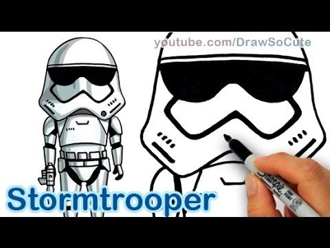 480x360 How To Draw Star Wars Stormtrooper Cute Step By Step The Force