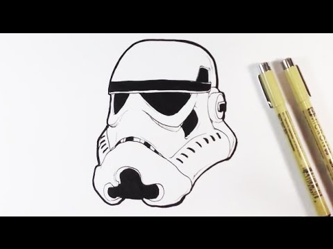 Stormtrooper Head Drawing at GetDrawings | Free download