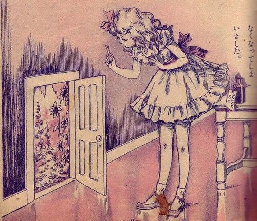 500x431 Love The Old Storybook Illustrations .adorable! Pink