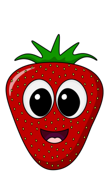 215x382 How To Draw Strawberry, Fruit, Food, Easy Step By Step Drawing