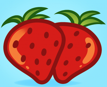 350x285 How To Draw How To Draw Strawberries For Kids