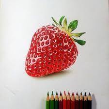 225x225 Billedresultat For Strawberry Pencil Drawing Kids Crafts