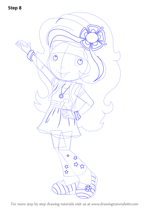 596x843 Learn How To Draw Orange Blossom From Strawberry Shortcake