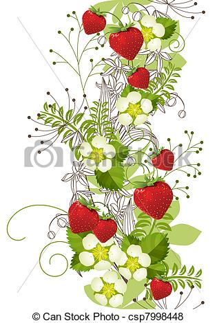 315x470 Strawberry Plant Flowers Vector Clip Art Illustrations. 1,103