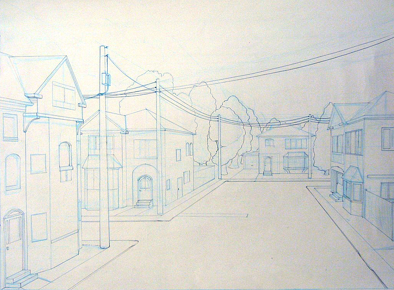 798x587 Another Well Done Street Perspective Practicing Perspective