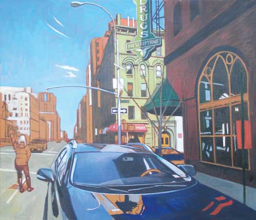 500x430 Drawing Perspective, Landscape Painting, Brian Keeler, Cityscape