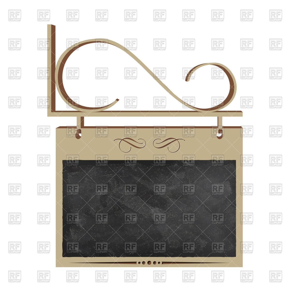 1200x1200 Vintage Empty Street Sign, For Chalk Drawing Place Royalty Free