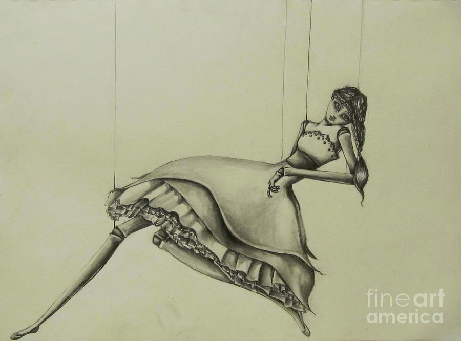 900x666 Strings Of Thought Drawing By Hannah Lane