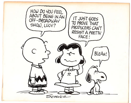 500x393 Peanuts Comic Strips, Original Drawings By Charles Schulz