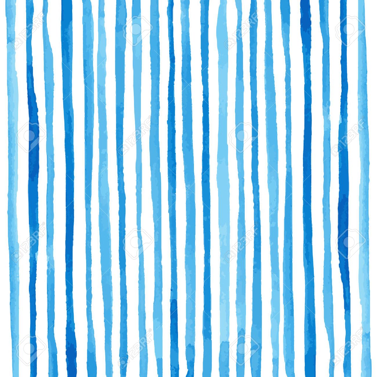 1300x1300 Watercolor Stripes Pattern. Drawing By Hand. Vector Illustration