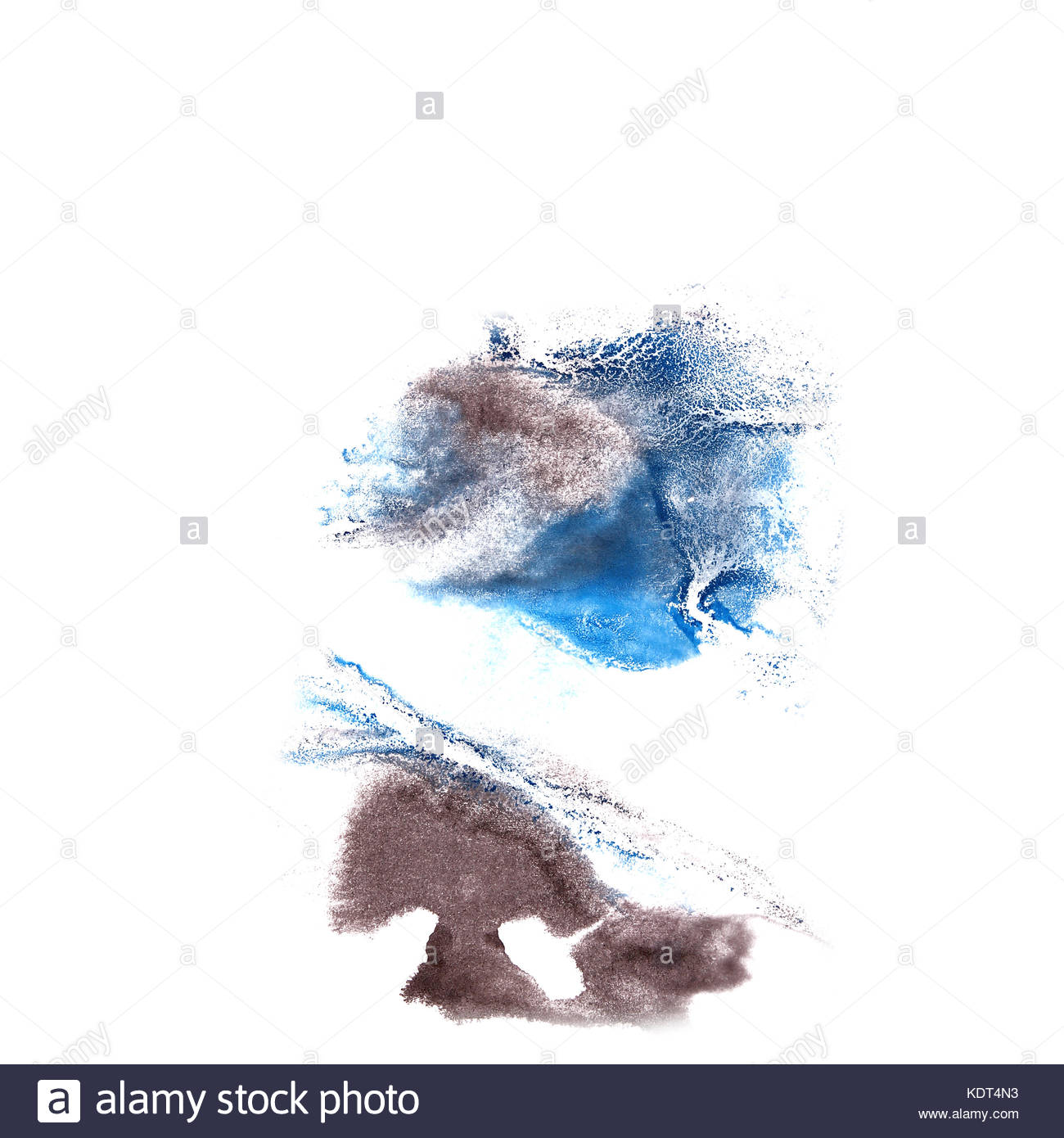 1300x1390 Abstract Grey, Blue Drawing Stroke Ink Watercolor Brush Water