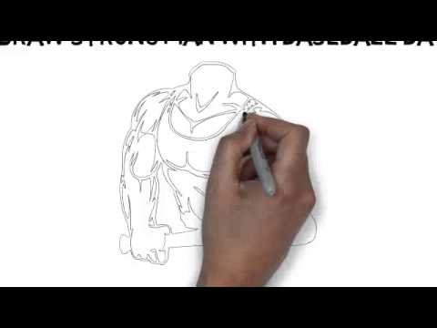 480x360 How To Draw Strong Man With Baseball Bat