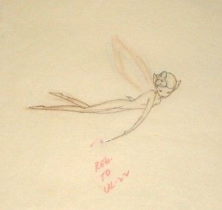 324x307 Original Disney Production Drawing Of A Sugar Plum Fairy