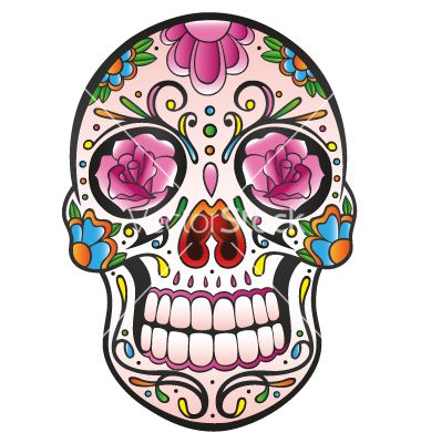 380x400 Mexican Sugar Skull Vector 1509857