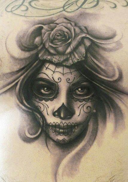 Sugar Skull Face Drawing at GetDrawings | Free download