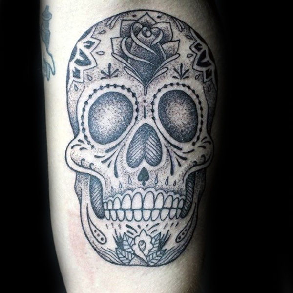 600x600 100 Sugar Skull Tattoo Designs For Men