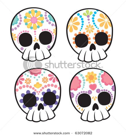 437x470 Cute,easy To Draw Sugar Skulls Love It! Sugar