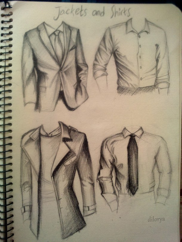 610x813 Jackets And Suits Drawing