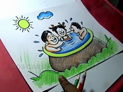 480x360 How To Draw Summer Season Drawing For Kids