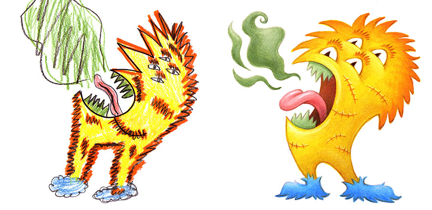 880x428 I Spent The Summer Drawing 150 Monsters Based On Kid Drawings