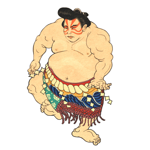 500x500 Original Drawing Of Sumo Wrestler! Elephant's Factory