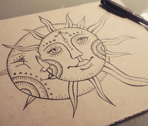 Sun And Moon Drawing at GetDrawings | Free download