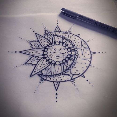 500x500 Sun And Moon Mandala Tumblr