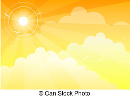 261x194 Sun Sky. Summer Sky Stock Illustration