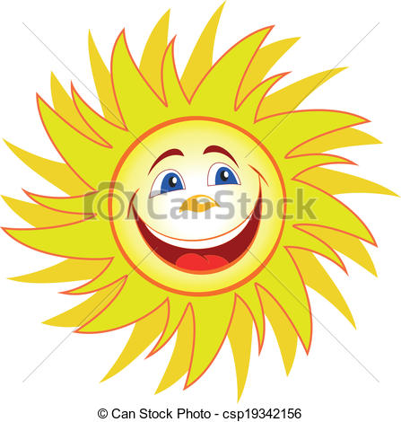 447x470 Fun Sun Cartoon. Happy Sun Cartoon Clipart Vector