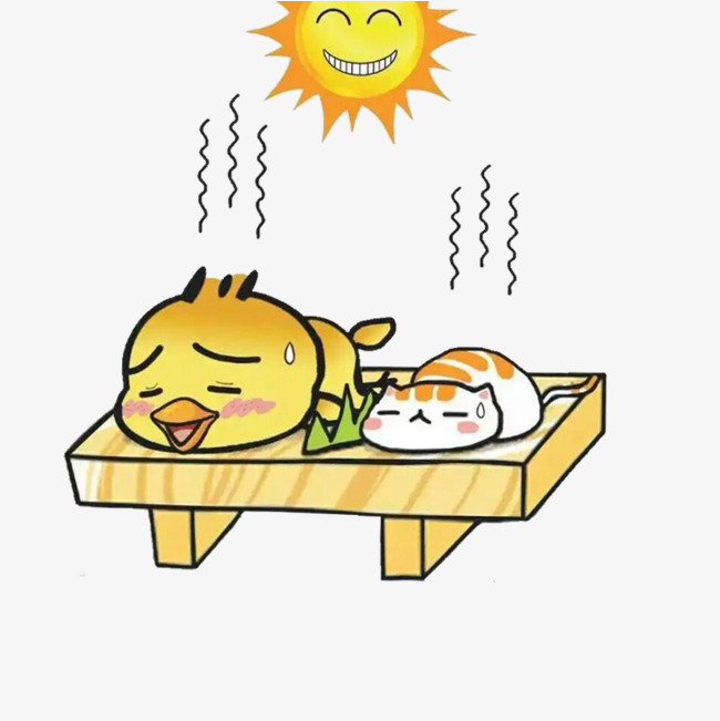 650x651 Cartoon Creative Scorching Sun, Cartoon Hand Drawing, Simple
